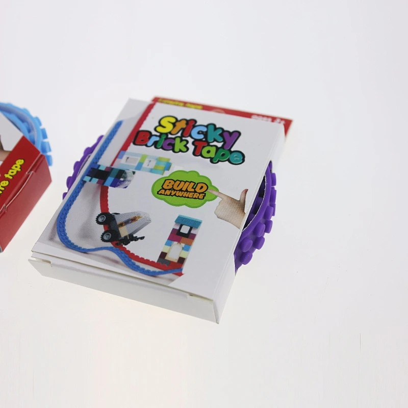 Stick Brick Tape Building Block Compatible loops Roll Flexible Cuttable