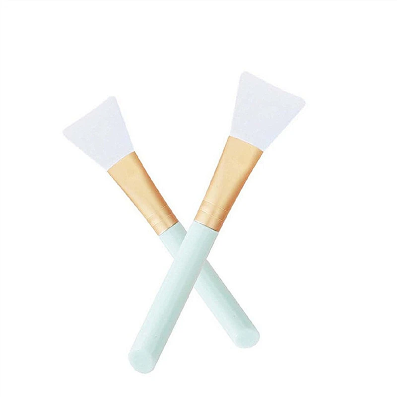Newest Professional Beauty 2pcs Silicone DIY Facial Mask Brush Foundation Makeup Brush With High Quality