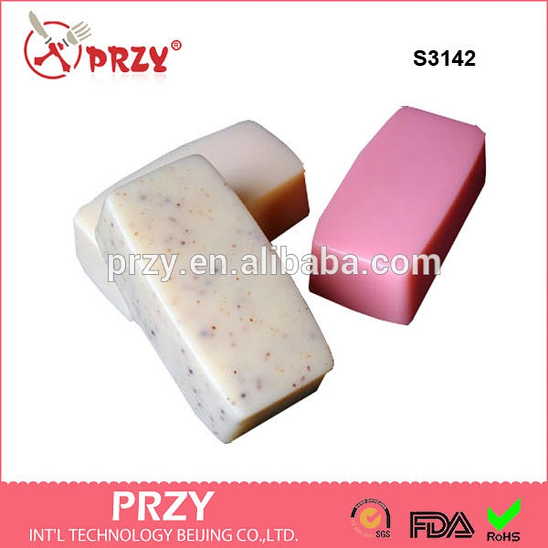 S3142 Rectangular Shape / 6 in 1 / Silicone Soap Mold Rectangular Shape Silicone Soap Mold