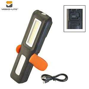 2018 HOT SALE HANGING HOOK MAGNETIC COB RECHARGEABLE PLASTIC WORKING LIGHT 200 LUMENS