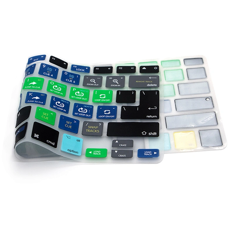 Serato DJ Function Key Hotkey Shortcut Keyboard Skin Silicone Cover for Macbook Air 13 Pro with Retina 15 17