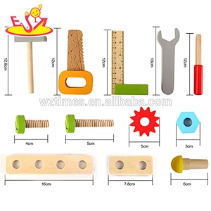 Wholesale funny kids wooden tools table toy for exercising hand skill W03D062