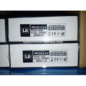 Super Bright All-in-One 40W 6000lm L6 SeouLY22 D1 LED Car Headlight Bulbs D1 H4 H7 t5 cob y19 car Headlight led Conversion Kit