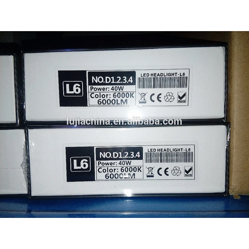 Super Bright All-in-One 40W 6000lm L6 SeouLY22 D1 LED Car Headlight Bulbs D1 H4 H7 t5 cob y19 car Headlight led Conversion Kit
