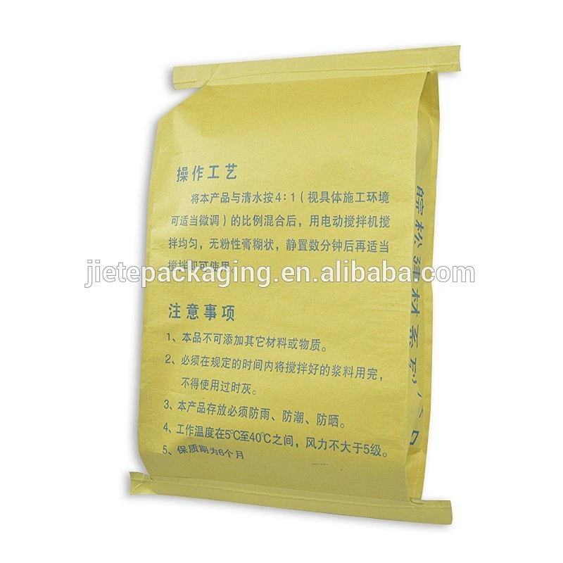 25kg valve port packing putty kraft paper bag