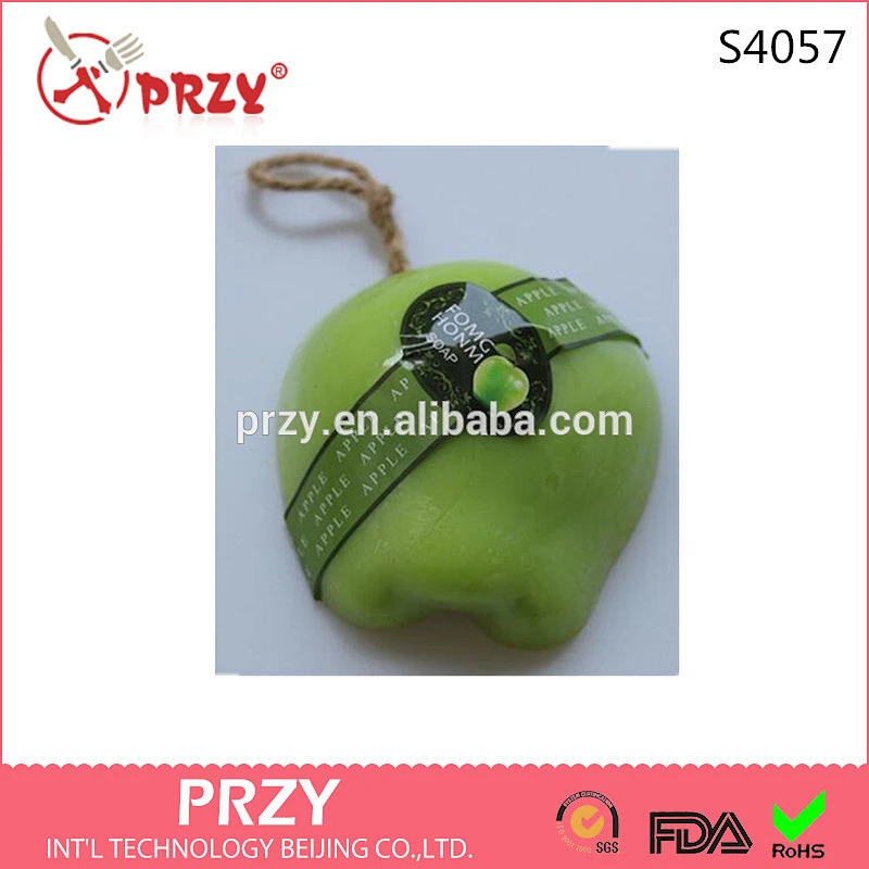 S4057 Apple supplier handmade soap mold silicone mould China fruit silicone mold