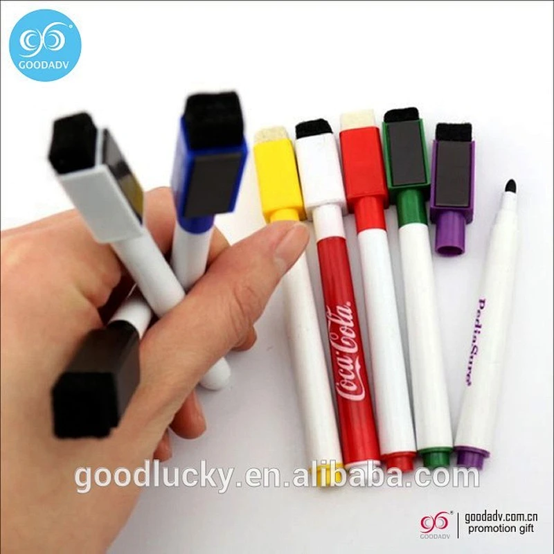 Classic White board marker with brush dry erase maker