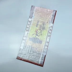 wholesale 10kg transparent plastic rice bag with color printing for flour, wheat packaging