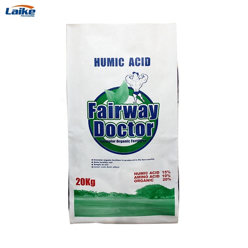 Korea 10kg laminated pp woven chemical fertilizer packing sack bag for sale