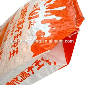BOPP laminated and printed putty powder PP woven valve bag, valve port bag easy filling