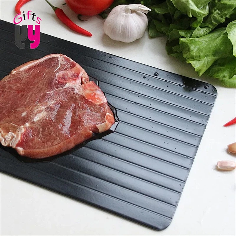 metal fast defrosting plate meat thawing tray for frozen food