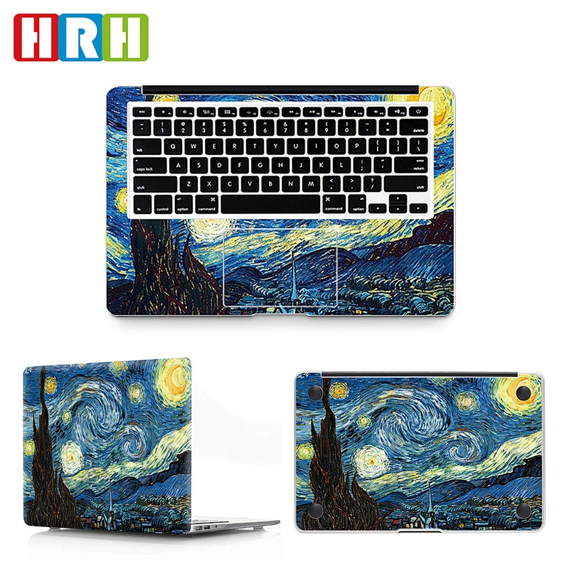custom 3m vinyl full body laptop skin covers for inside and outside palm guard for macbook