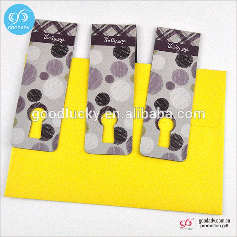 Hot promotional gift item new fancy paper magnetic bookmark for bookworm