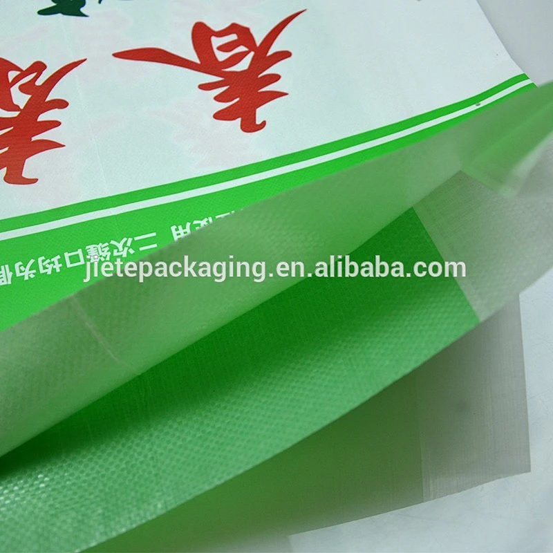 25kg accept custom order plastic pp woven material rice bag with matt film new design