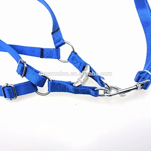 Pet Puppy Adjustable Nylon Harness with Lead leash Traction rope for Medium,Big Dog Cat