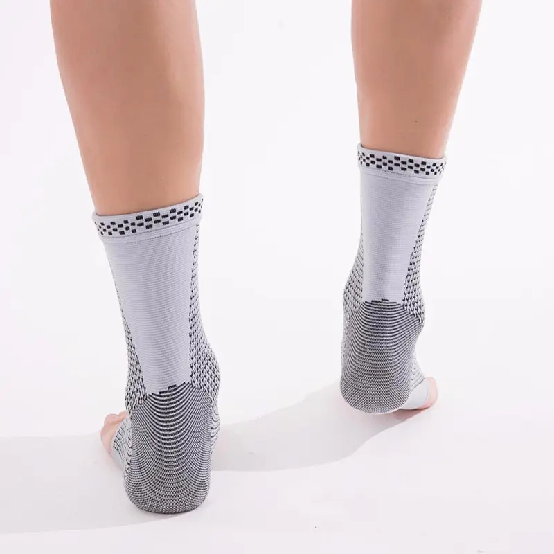 Compression Knitted Foot Sleeve Sports Socks Protect Ankle Support