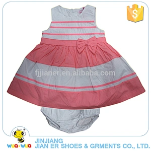 OEM summer sleeveless baby girls casual skirt clothes sets with underwear