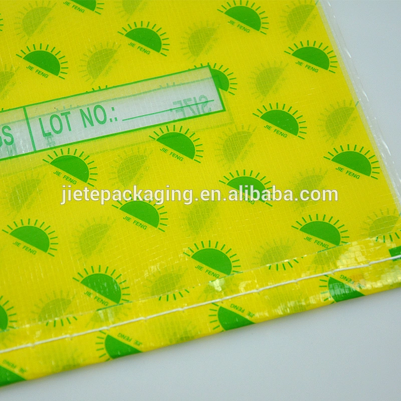 Laminated durable plastic pp woven printed polypropylene bags for rice, candy, feed, sand, fertilizer