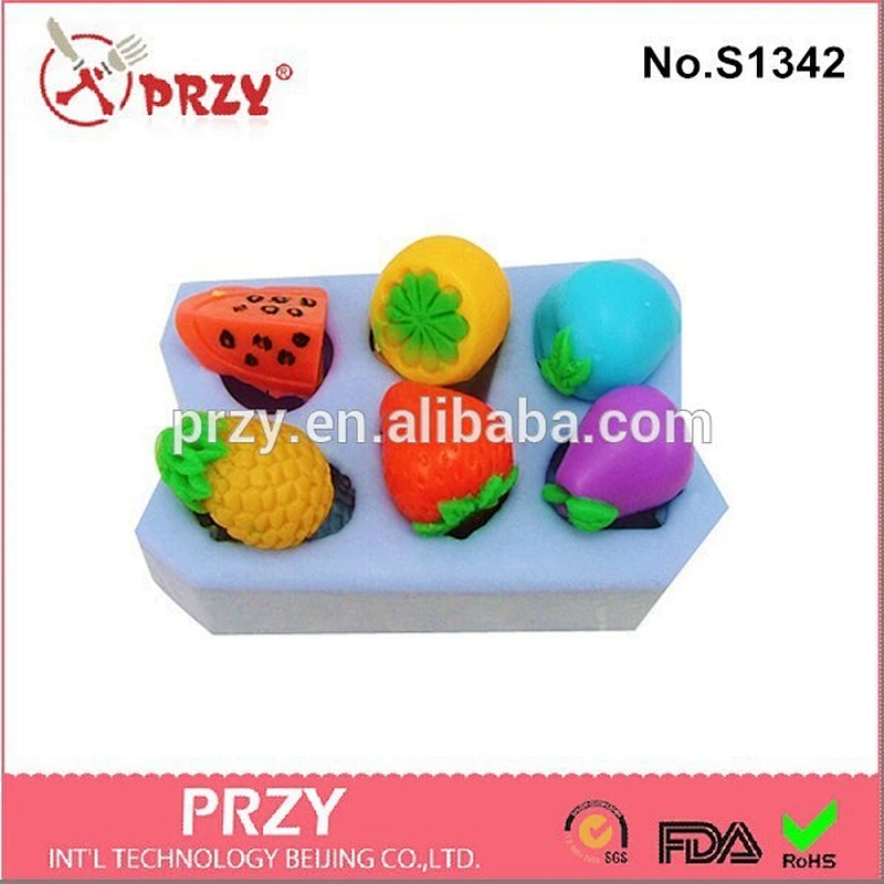 fruit silicone soap molds Strawberry Pineapple Mango mold for soap