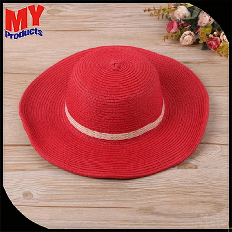 Paper straw hat pure color hot selling for promotion hat