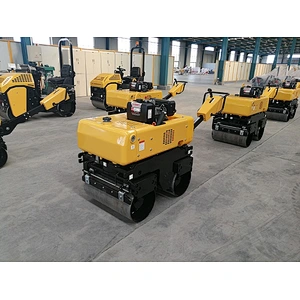 800kg Hydraulic walk behind mini double drum vibratory pedestrian road roller
