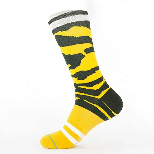 high quality fashion sports tiger stripe crew street socks