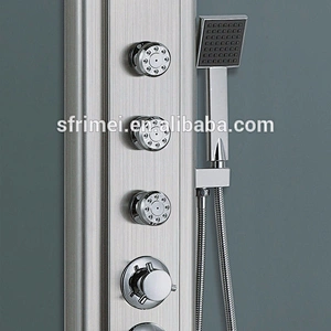 High quality bath shower panel silver color bathroom massage panel