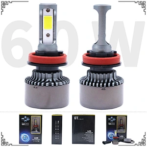 2017 Auto Parts Led Car Headlight H1 H3 H4 H7 H13 9007 9005 9006 GT 12v 24v 6000K Led Headlight Bulbs H11 80W 8000LM