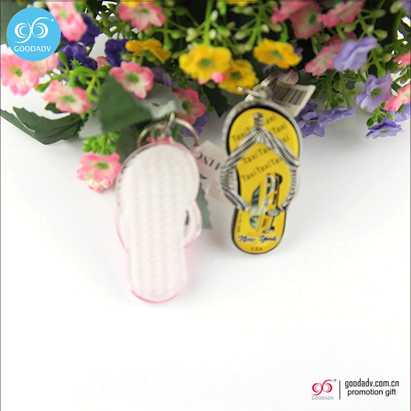 Guangzhou custom acrylic key charm clear plastic key holder printed acrylic keychain