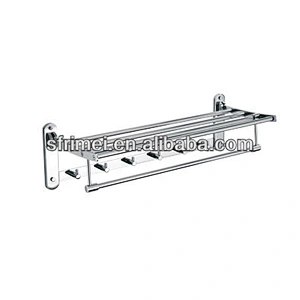 Hotel Style Bathroom Accessories Stainless Steel Portable Folding Towel Rack