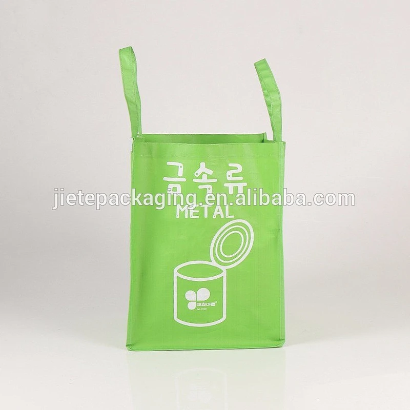 custom printed grocery blue PP woven shopping plastic bags