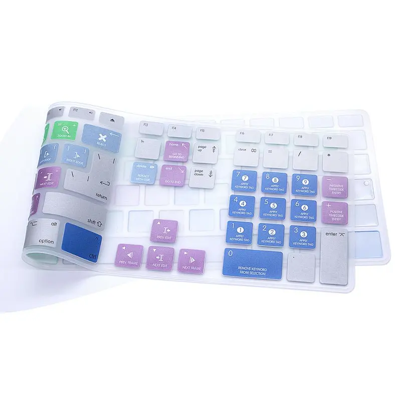 final cut pro Hotkey Shortcut Keyboard Cover Skin hotkey shortcut cover for desktops For iMac G6 Desktop PC Keyboard