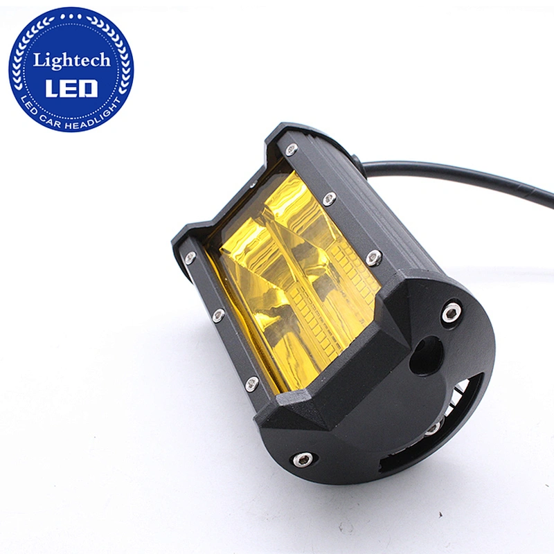 Led Fog Lights, Waterproof 72W Yellow Flood Led Cube Light Off Road Driving Lights Light Bar for Jeep ATV Truck