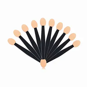 Promotional makeup applicator Double-end Eye Shadow Eyeliner Brush Sponge with glitter handle