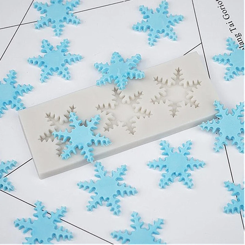 snowflake series silicone cake fondant mold
