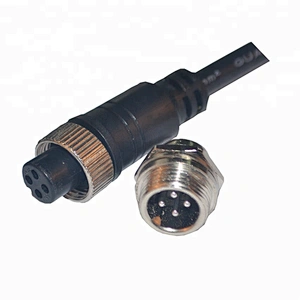 M12 connector 4pin waterproof connector cable connector