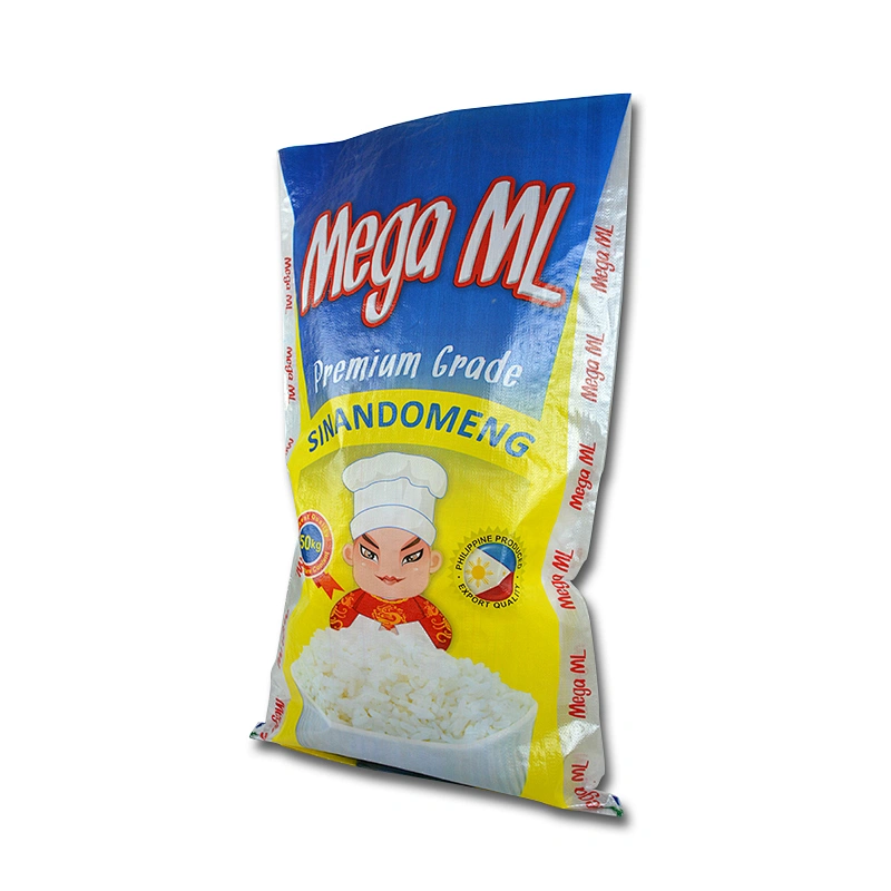 China supplier bopp laminated pp woven plastic rice packaging bag