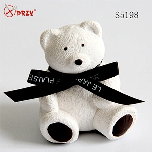 S5198 bear 3d silicone soap mold silicone molds for candle Solid Aroma Gypsum Mold