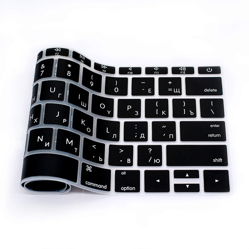 Wholesale China Import Mongolian black silicone keyboard cover Custom Silicone Keyboard Cover For Macbook 12