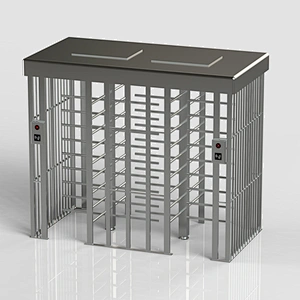 High quality access control system full height turnstile with gate for crowd control