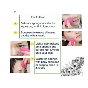 Best selling cosmetic sponge makeup puff to face natural private label makeup sponge