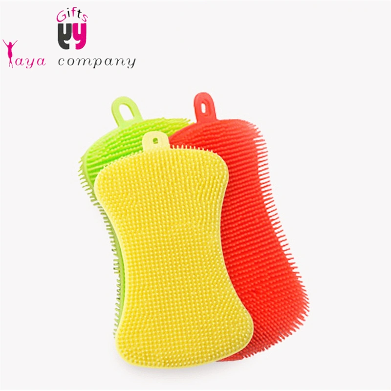 100% Soft Silicone Sponge Bath Body Baby Brush For Baby