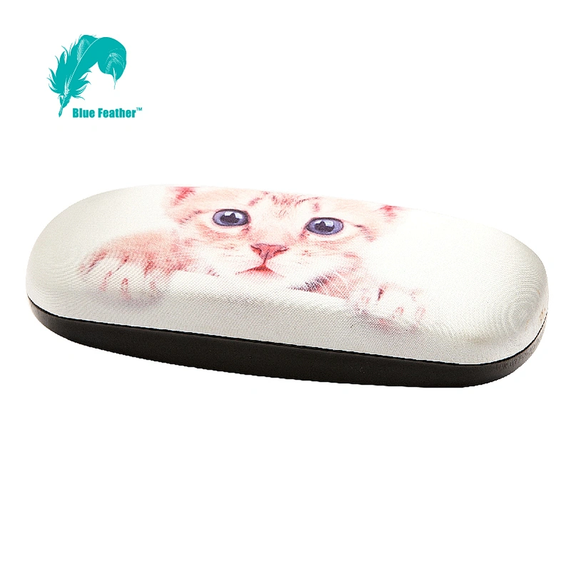 Realistic Cat Portrait Hard Shell Spectacle Case for Travel