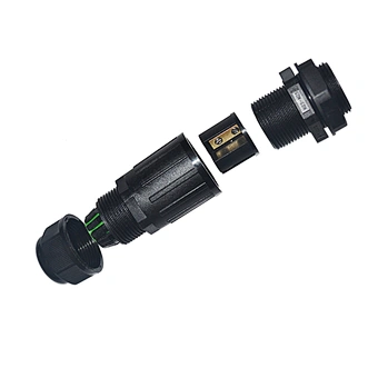 M25 2pin 3pin led lighting outdoor cable waterproof connector ip68
