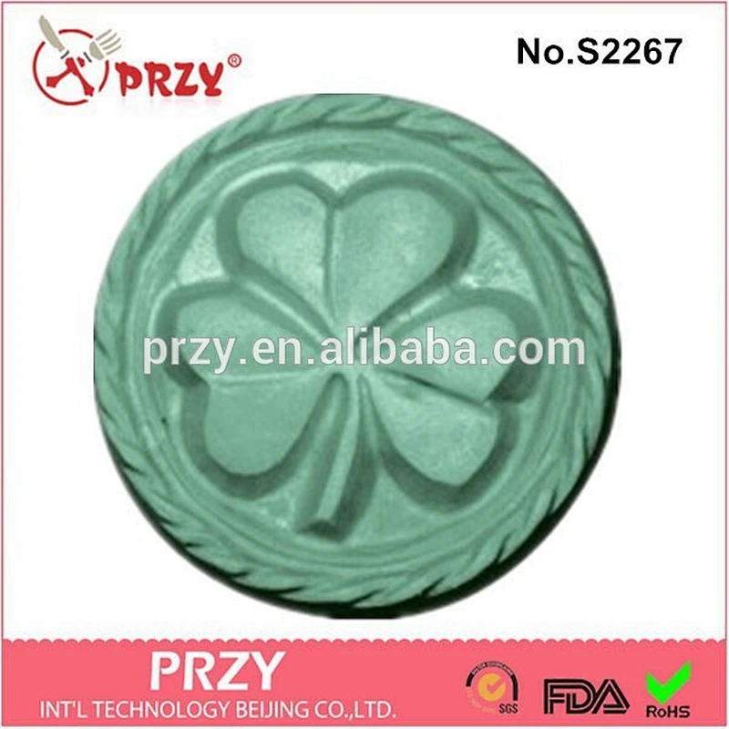 Shamrock silicone soap molds for soap making