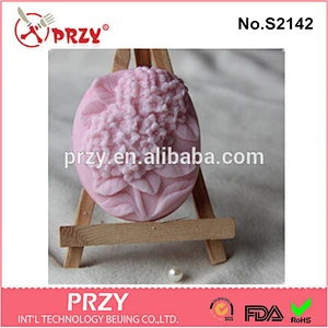 DIY handmade cherry blossom design silicone molds for soap making