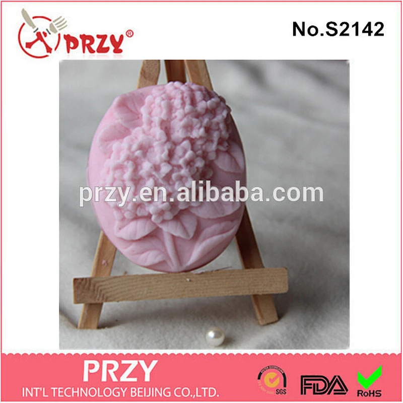 DIY handmade cherry blossom design silicone molds for soap making