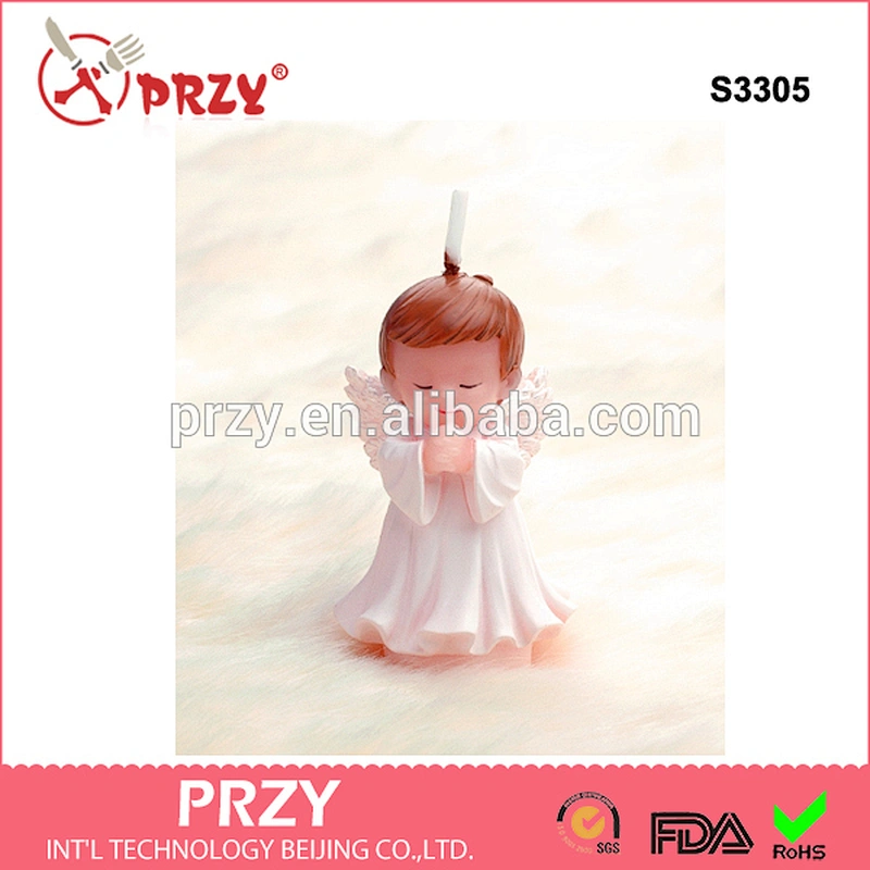 S3305 3D pray angel boy and girl silicone handmade soap molds angel silicone candle molds