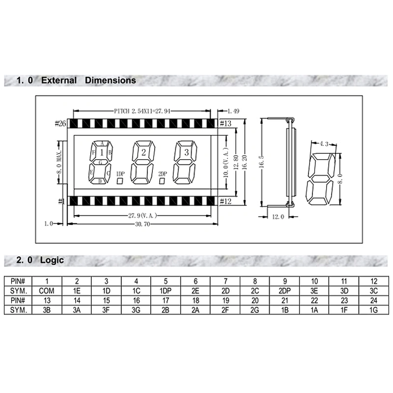 LCD display screen