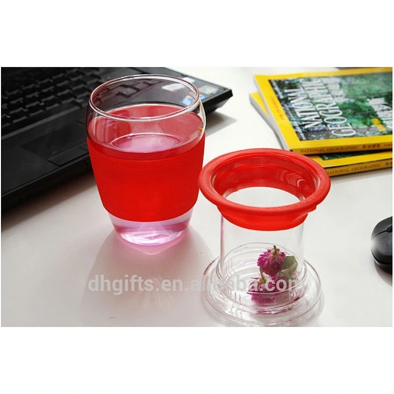 Guangzhou wholesale 300ML borosilicate glass cups with lid for home office use